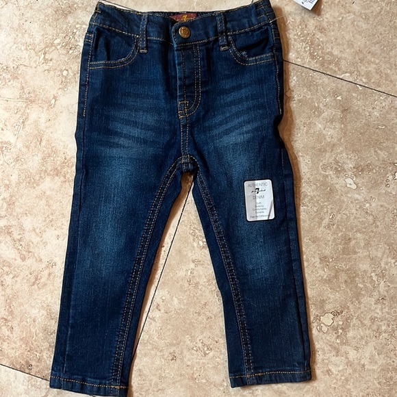 New infant 7 for all man kind Jeans sz. 24 mo - Picture 1 of 5